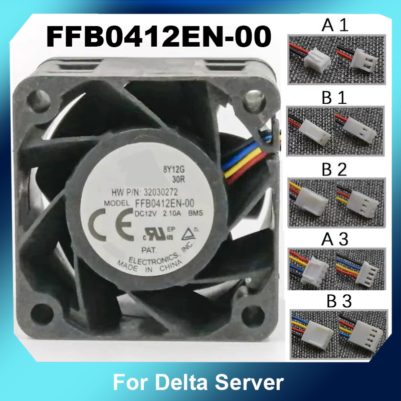 Server Power Supply - FFB0412EN‑00 4028 DC12V 2.10A พัดลมระบายความร้อนความเร็วสูง 4