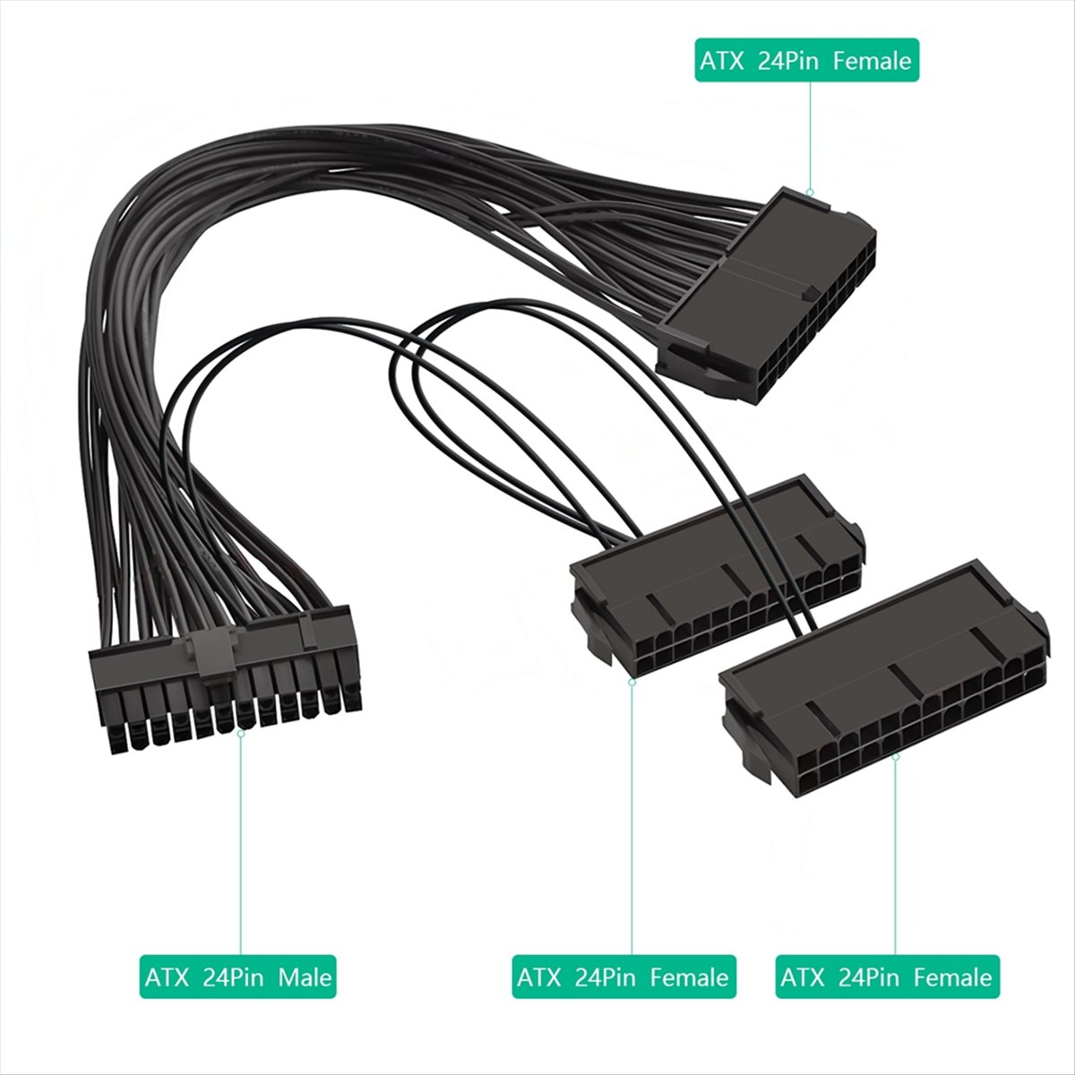 Psu Computer - 【A19R】สายแยกไฟ PSU แบบ ATX 24 พิน