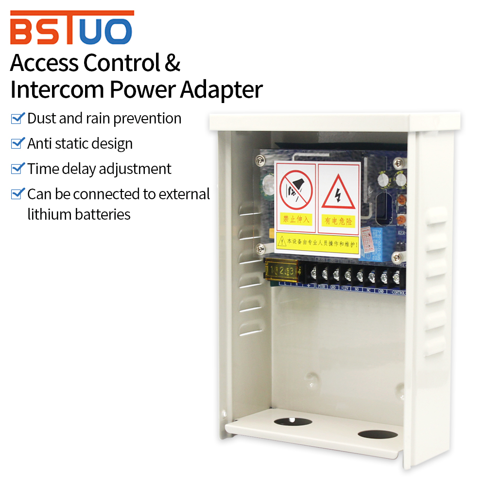 Power Supply 12V - อะแดปเตอร์จำหน่ายสวิทช์ควบคุมการเข้าถึงไฟฟ้ากระแสตรง12โวลต์เอาท์พุท5A แหล่งจ่ายไฟอินพุท AC110V-240V แหล่งจ่ายไฟอะแดปเตอร์สำหรับวิดีโออินเตอร์คอม