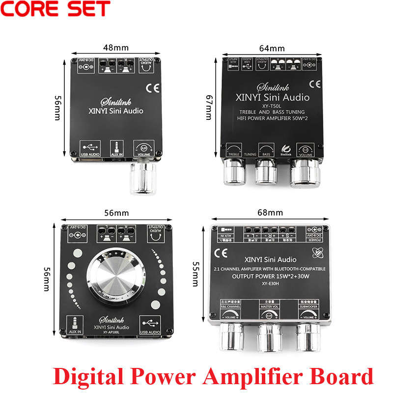 Modular Power Supply - สเตอริโอเครื่องขยายเสียงดิจิตอลบลูทูธเข้ากันได้กับ XY-C50L Dual Channel 2.0 2.1