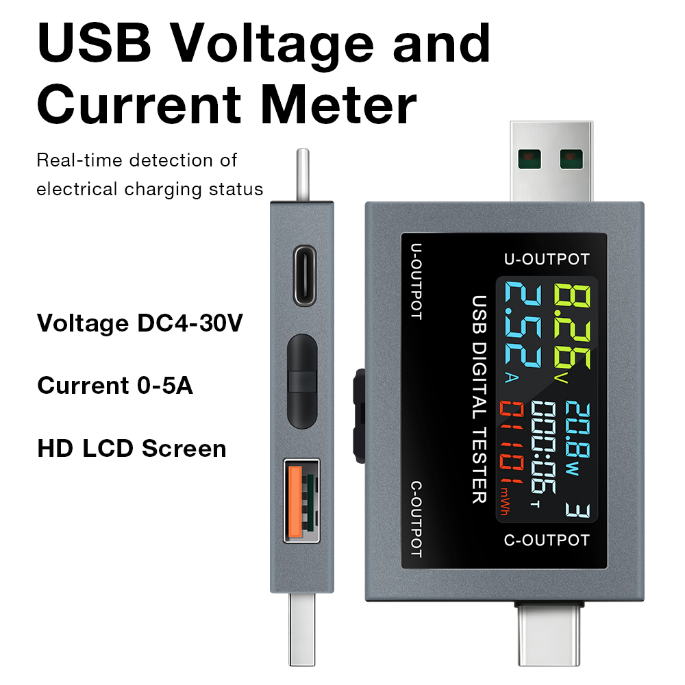 USB Type-C เครื่องทดสอบการชาร์ - Power Supply Tester บทวิจารณ์และราคา