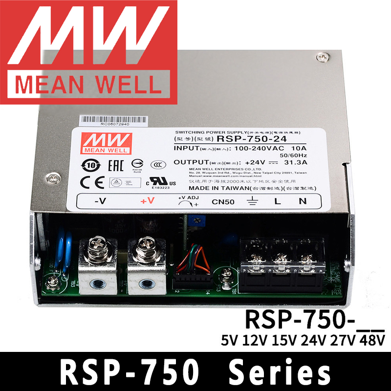 Mean Well RSP-750-5/12/15/24/2 - Power Supply 750W บทวิจารณ์และราคา