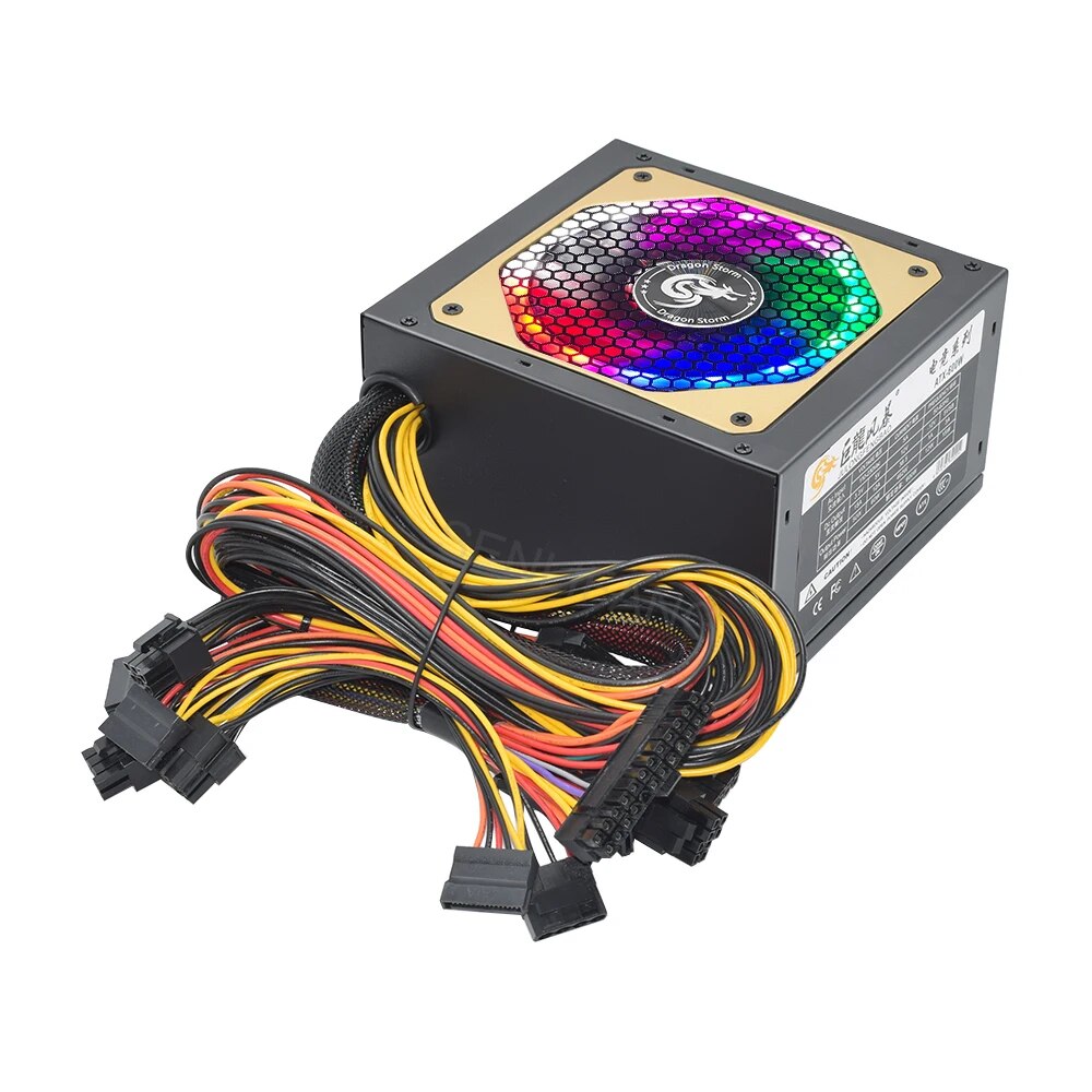 ATX 400W 600W 110-230V RGB 12V - Power Supply 750W บทวิจารณ์และราคา