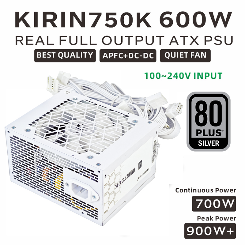 METALFISH KIRIN750K สีขาวแชสซี - Server Power Supply บทวิจารณ์และราคา