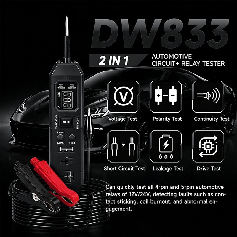 เครื่องทดสอบรีเลย์ยานยนต์รุ่นใ - Power Supply Tester บทวิจารณ์และราคา