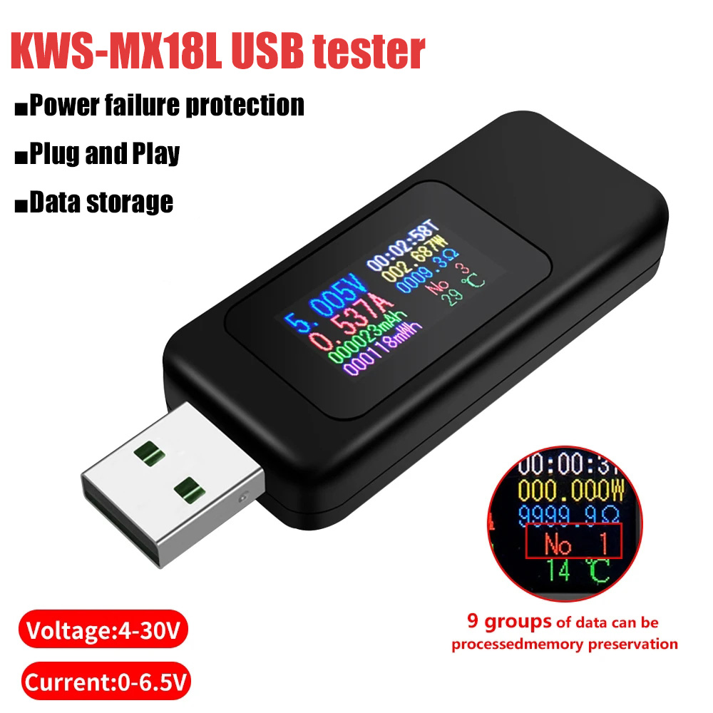 10 in 1 USB Tester DC Digital  - Power Supply Tester บทวิจารณ์และราคา